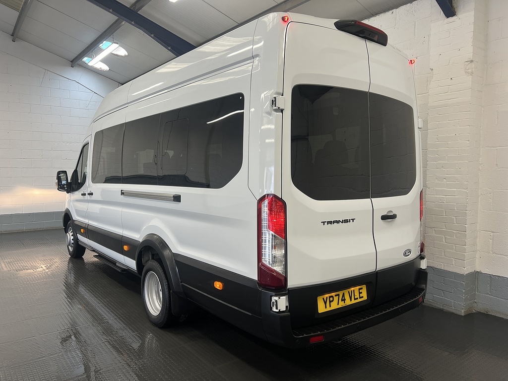 Ford Transit Custom 2.0 460 Ecoblue Leader Minibus Double Cab Dies YP74VLE White #3