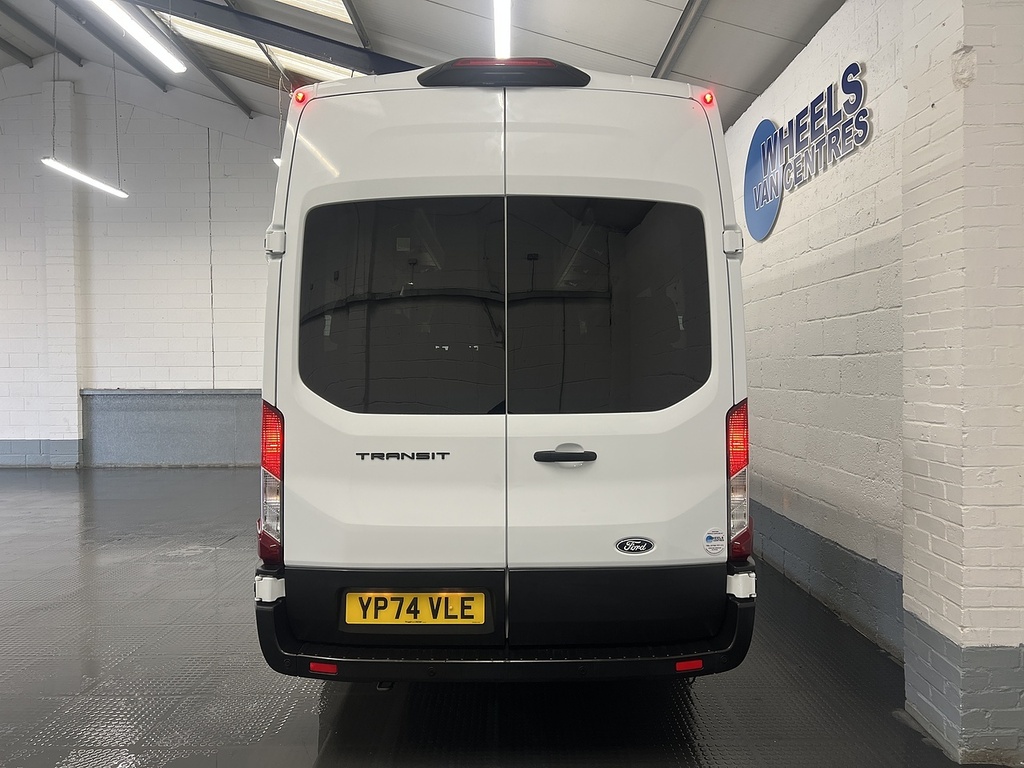Ford Transit Custom 2.0 460 Ecoblue Leader Minibus Double Cab Dies YP74VLE White #4