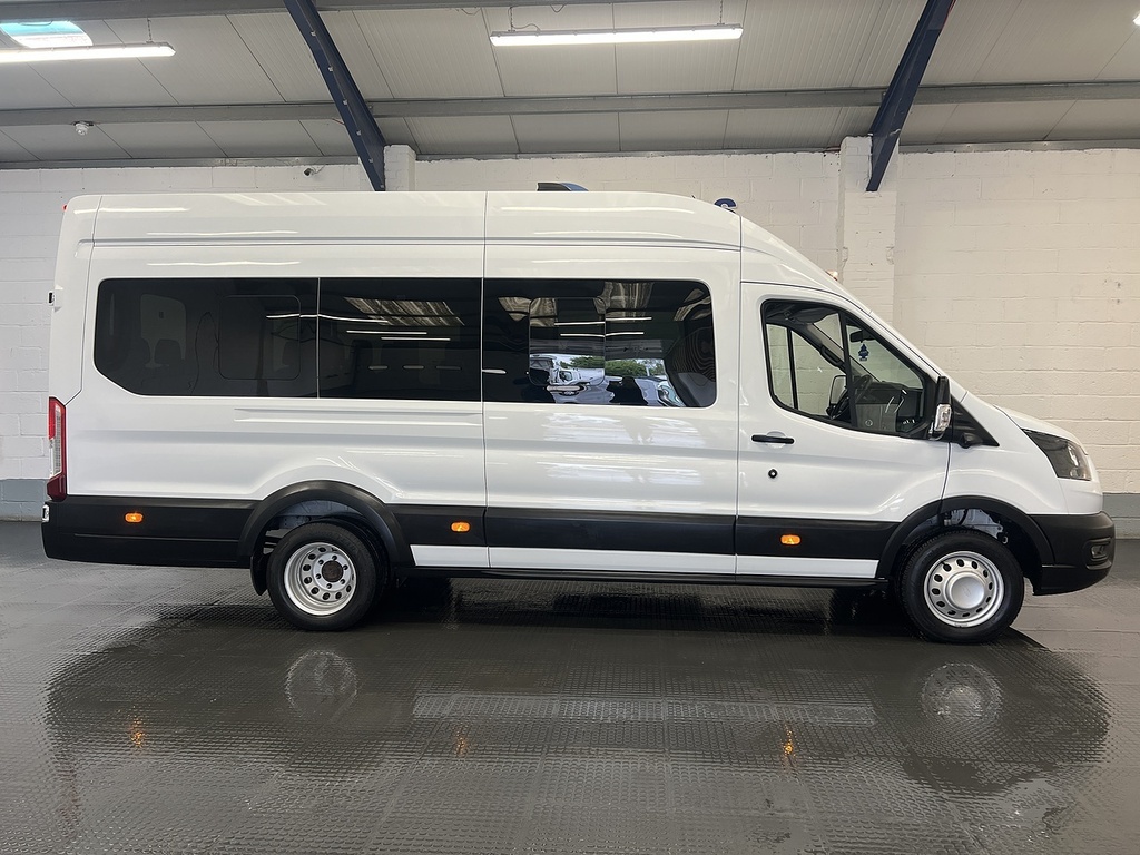 Ford Transit Custom 2.0 460 Ecoblue Leader Minibus Double Cab Dies YP74VLE White #6