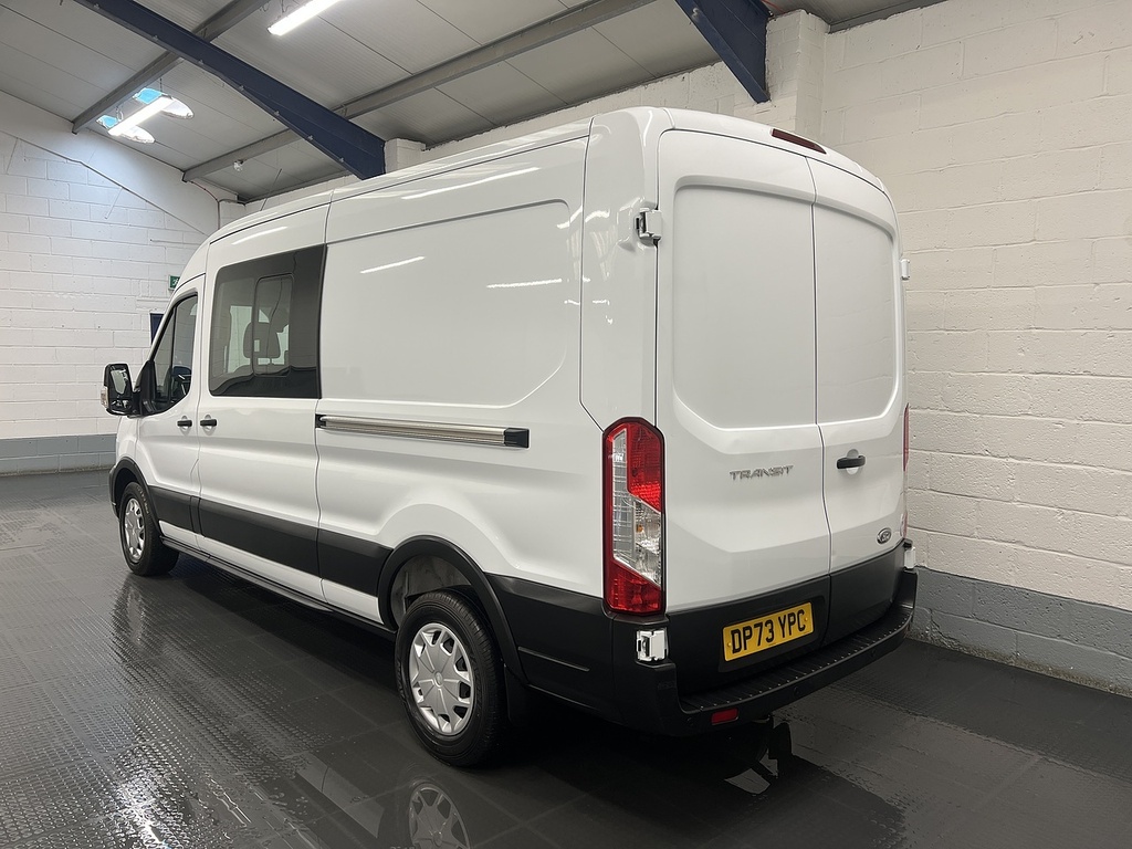 Ford Transit Custom 2.0 350 Ecoblue Trend Crew Van Double Cab Dies DP73YPC White #3