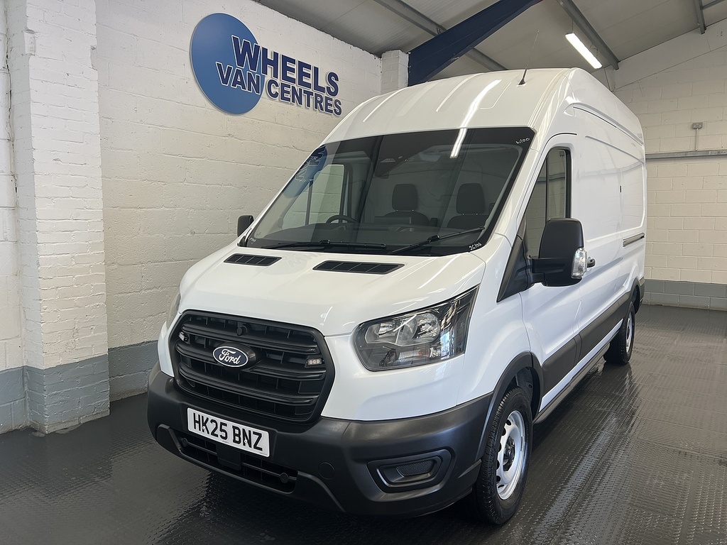 Ford Transit Custom 2.0 350 Ecoblue Hd Leader Panel Van Aut HK25BNZ White