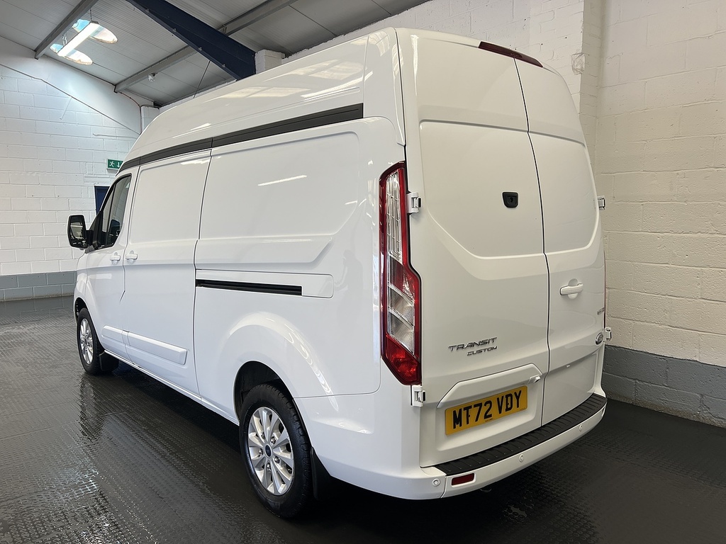 Ford Transit Custom 2.0 300 Ecoblue Mhev Limited Panel Van MT72VDY White #3