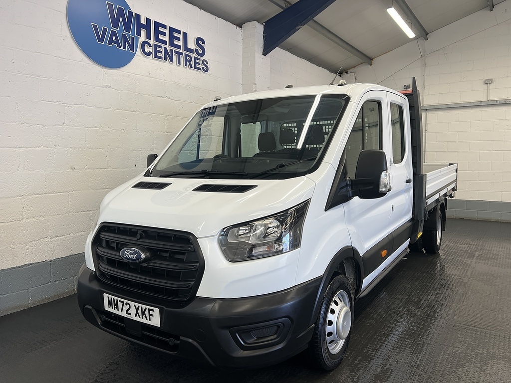 Ford Transit Custom 350 Ecoblue Leader 2.0 Dropside MM72XKF White