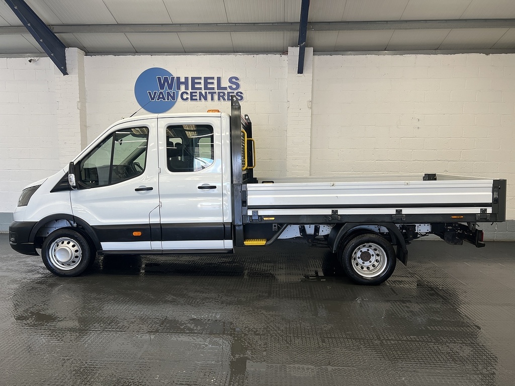 Ford Transit Custom 350 Ecoblue Leader 2.0 Dropside MM72XKF White #2