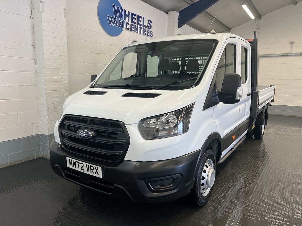 Ford Transit Custom 350 Ecoblue Leader 2.0 Dropside MW72VRX White