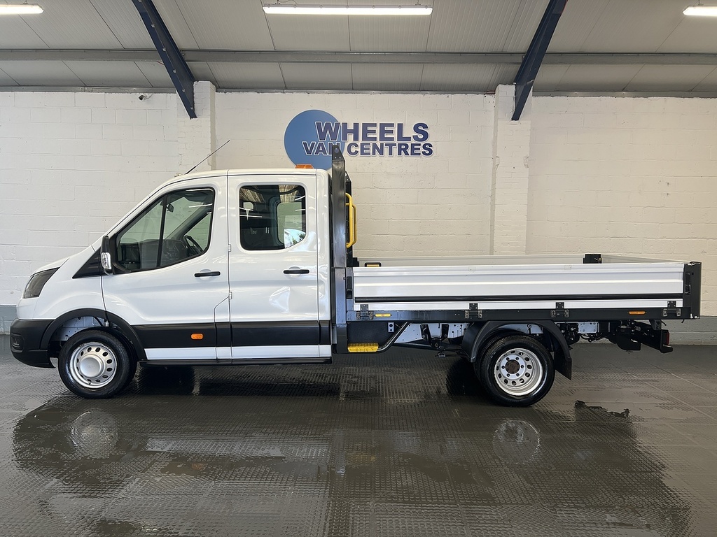 Ford Transit Custom 350 Ecoblue Leader 2.0 Dropside MW72VRX White #2