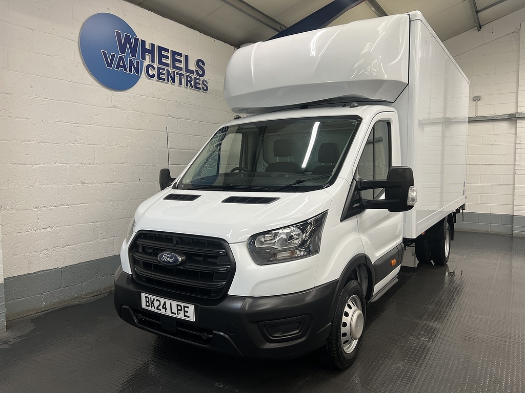 Ford Transit Custom 2.0 350 Ecoblue Hd Leader Luton Van Man BK24LPE White
