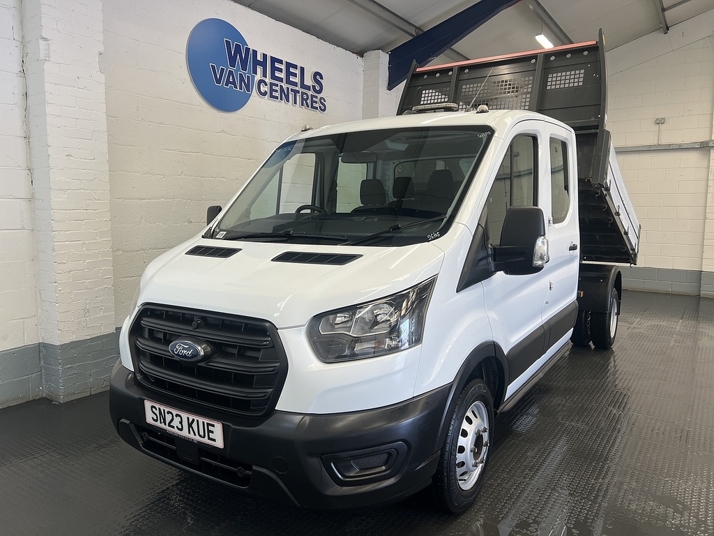Ford Transit Custom 350 Ecoblue Leader 2.0 Tipper SN23KUE White