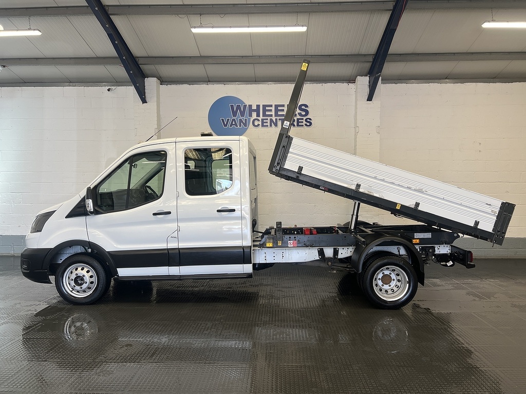Ford Transit Custom 350 Ecoblue Leader 2.0 Tipper SN23KUE White #2