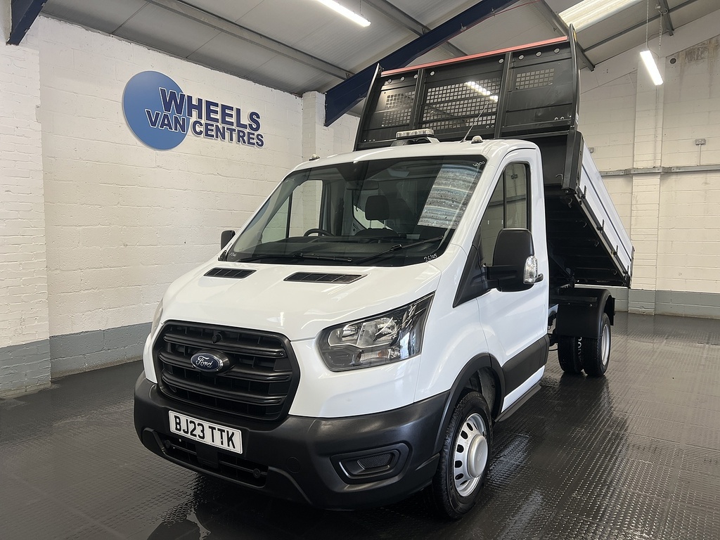 Ford Transit Custom 350 Ecoblue Leader L2 Trw Tipper 2.0 Tipper Ma BJ23TTK White