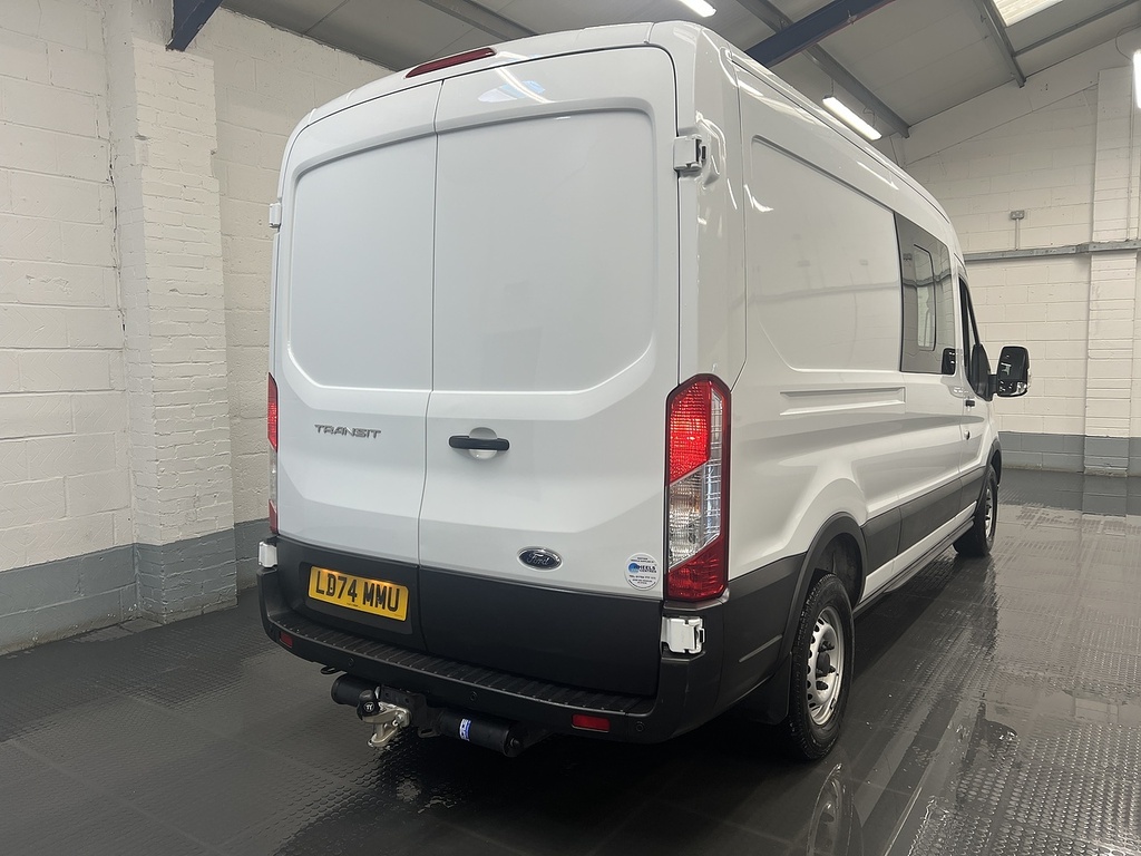 Ford Transit Custom 2.0 350 Ecoblue Trend Crew Van Double Cab Dies LD74MMU White #5