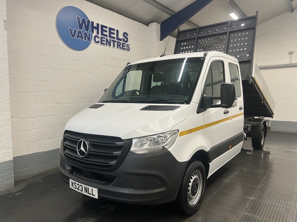 Mercedes-Benz Sprinter 2.1 314 Cdi Double Cab Tipper Rw White