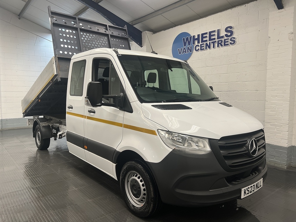 Mercedes-Benz Sprinter 2.1 314 Cdi Double Cab Tipper Rw KS23NLL White #4