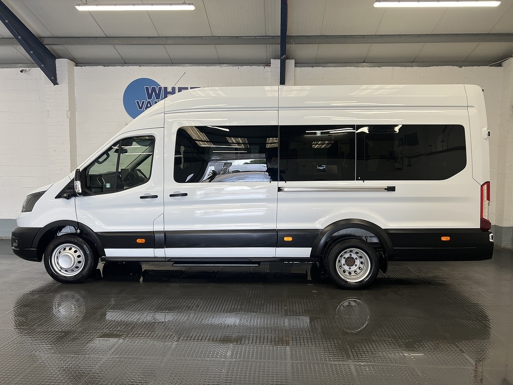 Ford Transit Custom 2.0 460 Ecoblue Leader Minibus Double Cab Dies HK74EEU White #2