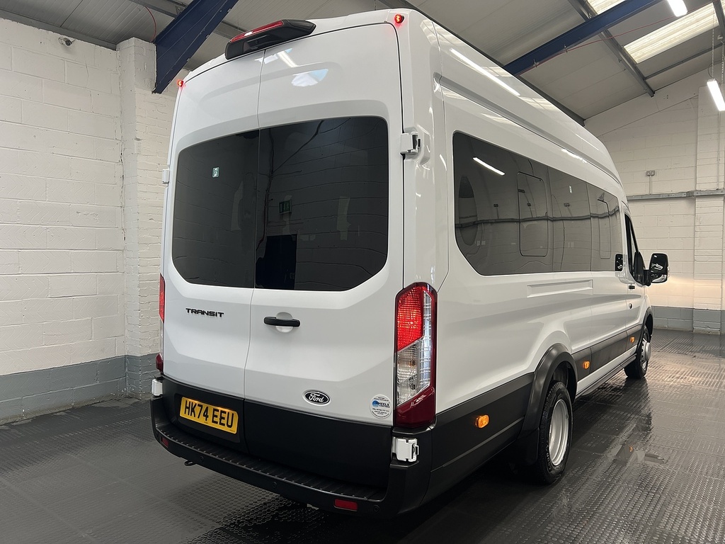 Ford Transit Custom 2.0 460 Ecoblue Leader Minibus Double Cab Dies HK74EEU White #5