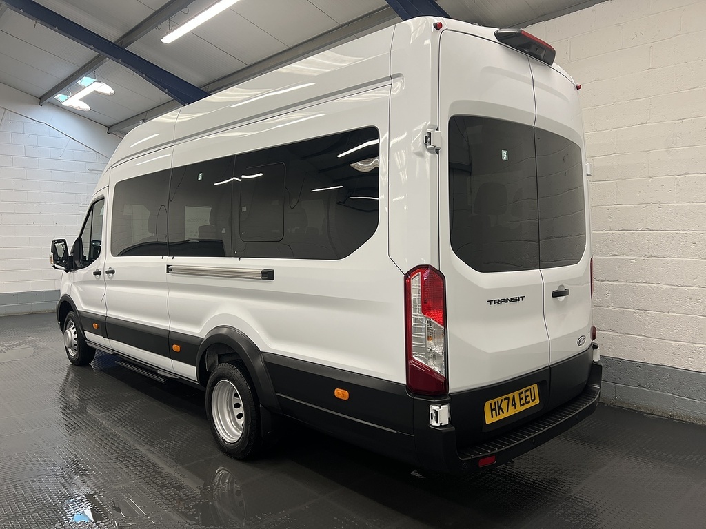 Ford Transit Custom 2.0 460 Ecoblue Leader Minibus Double Cab Dies HK74EEU White #3