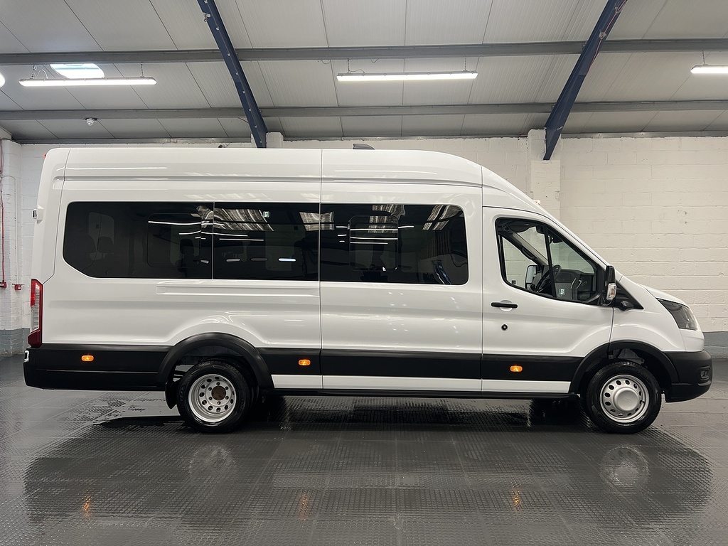Ford Transit Custom 2.0 460 Ecoblue Leader Minibus Double Cab Dies HK74EEU White #6