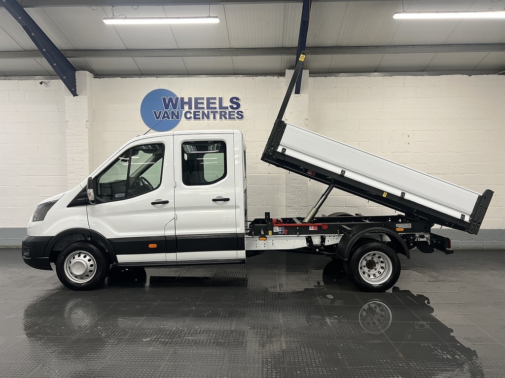 Ford Transit Custom 350 Ecoblue Leader 2.0 Tipper WX75LWA White #2