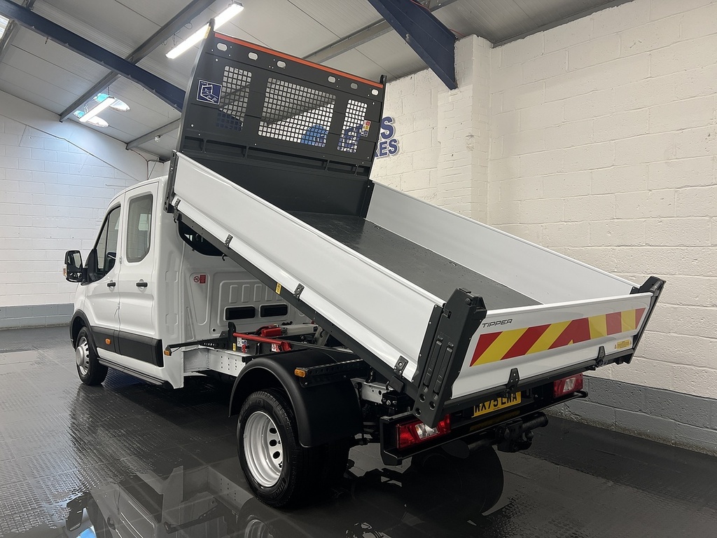 Ford Transit Custom 350 Ecoblue Leader 2.0 Tipper WX75LWA White #3
