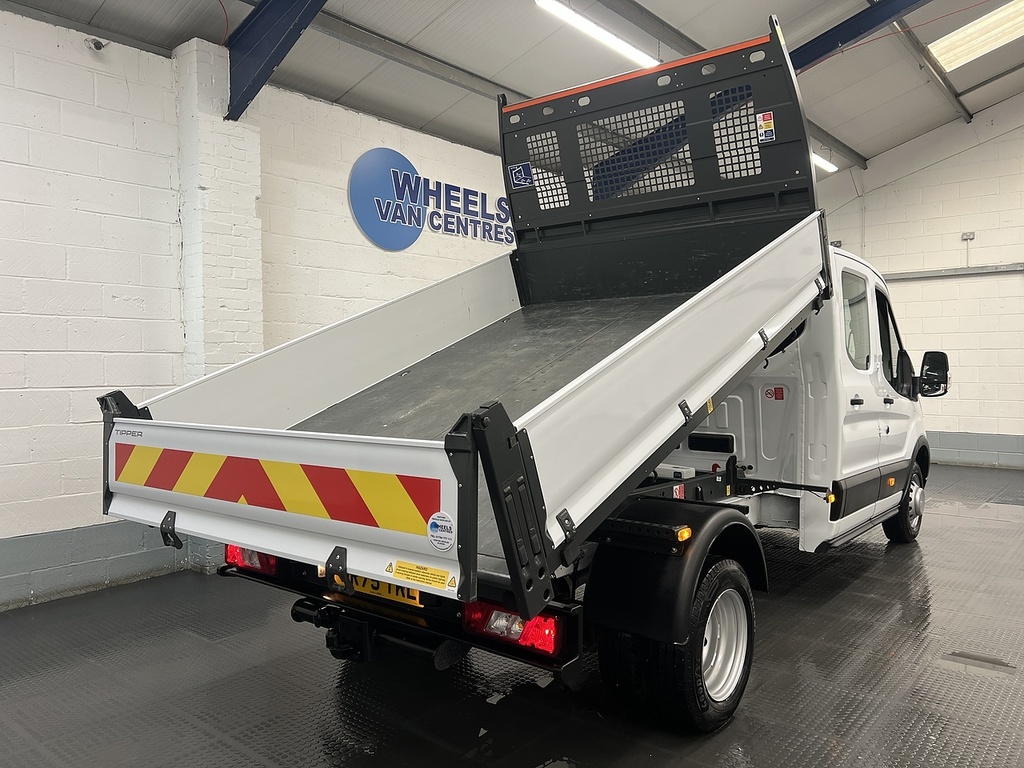 Ford Transit Custom 350 Ecoblue Leader 2.0 Tipper WR75YKL White #4