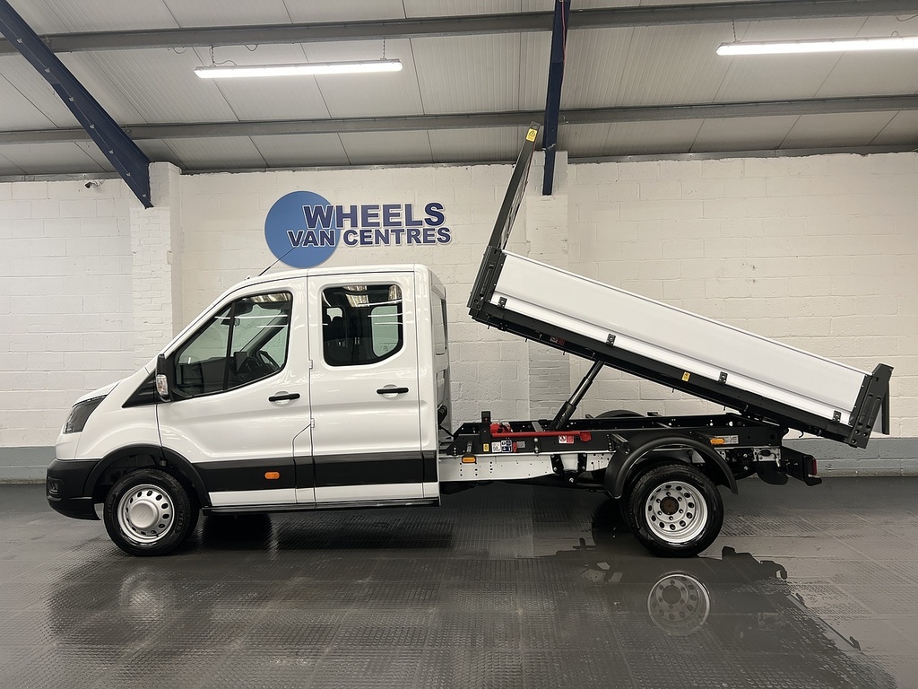 Ford Transit Custom 350 Ecoblue Leader 2.0 Tipper WR75YKL White #2