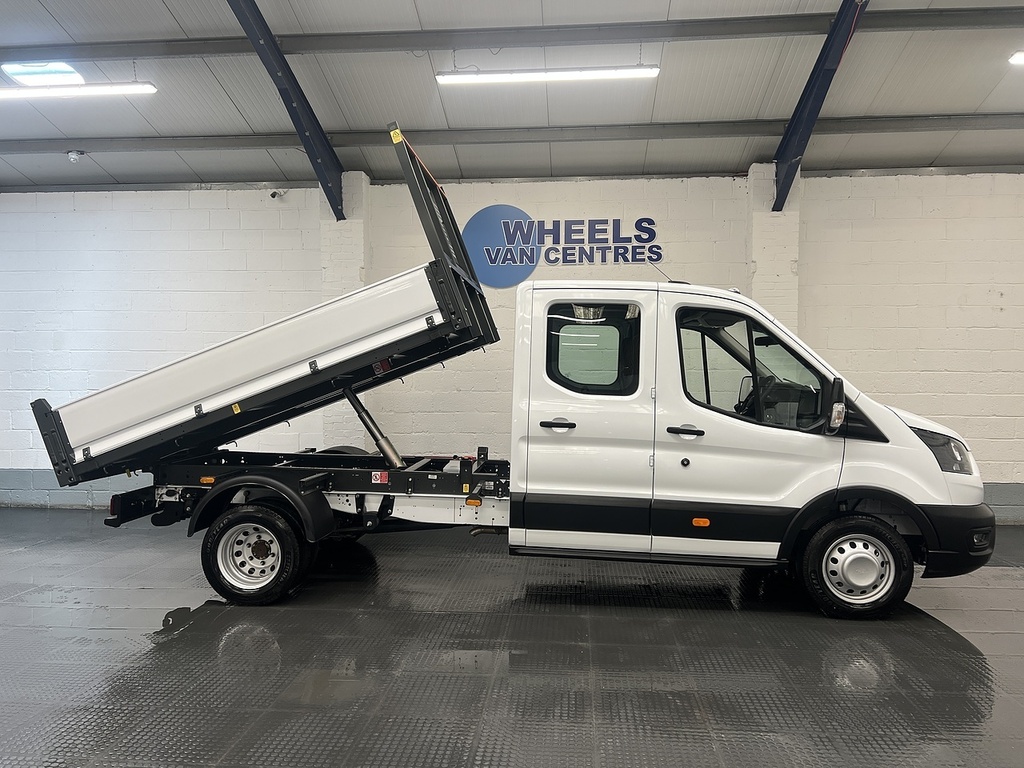 Ford Transit Custom 2.0 350 Ecoblue Leader Double Cab Tipper Diese WP75NEJ White #6