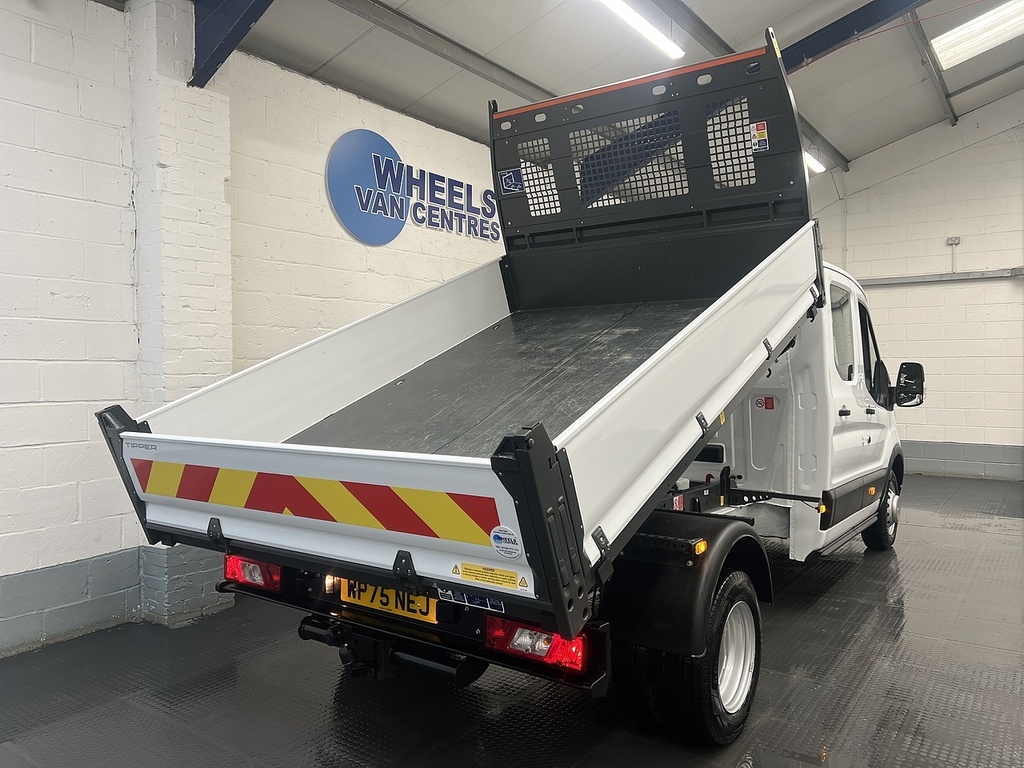 Ford Transit Custom 2.0 350 Ecoblue Leader Double Cab Tipper Diese WP75NEJ White #5