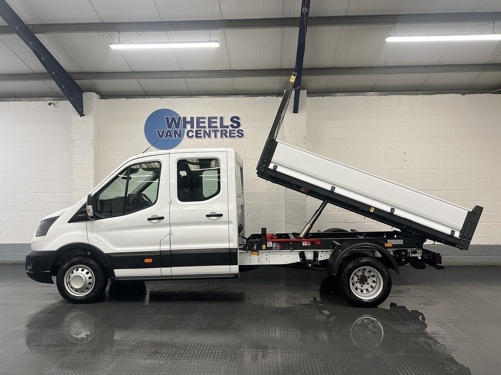 Ford Transit Custom 2.0 350 Ecoblue Leader Double Cab Tipper Diese WP75NEJ White #2