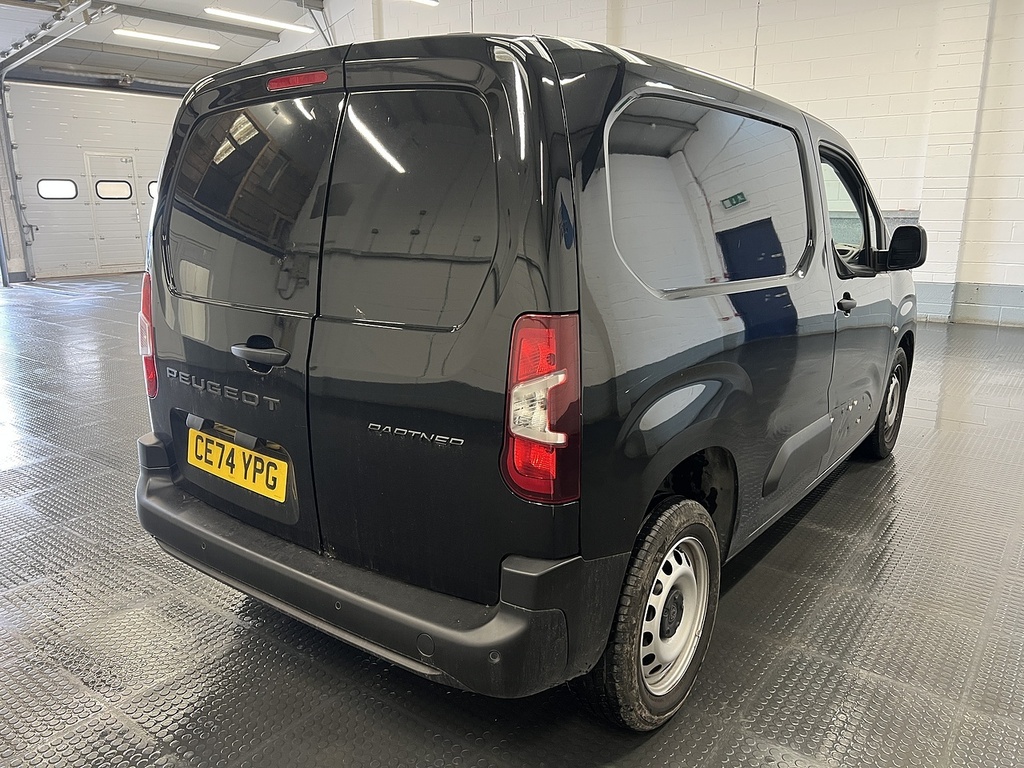 Peugeot Partner 1.5 Bluehdi 1000 Professional Standard Panel Van 5 CE74YPG Black #3