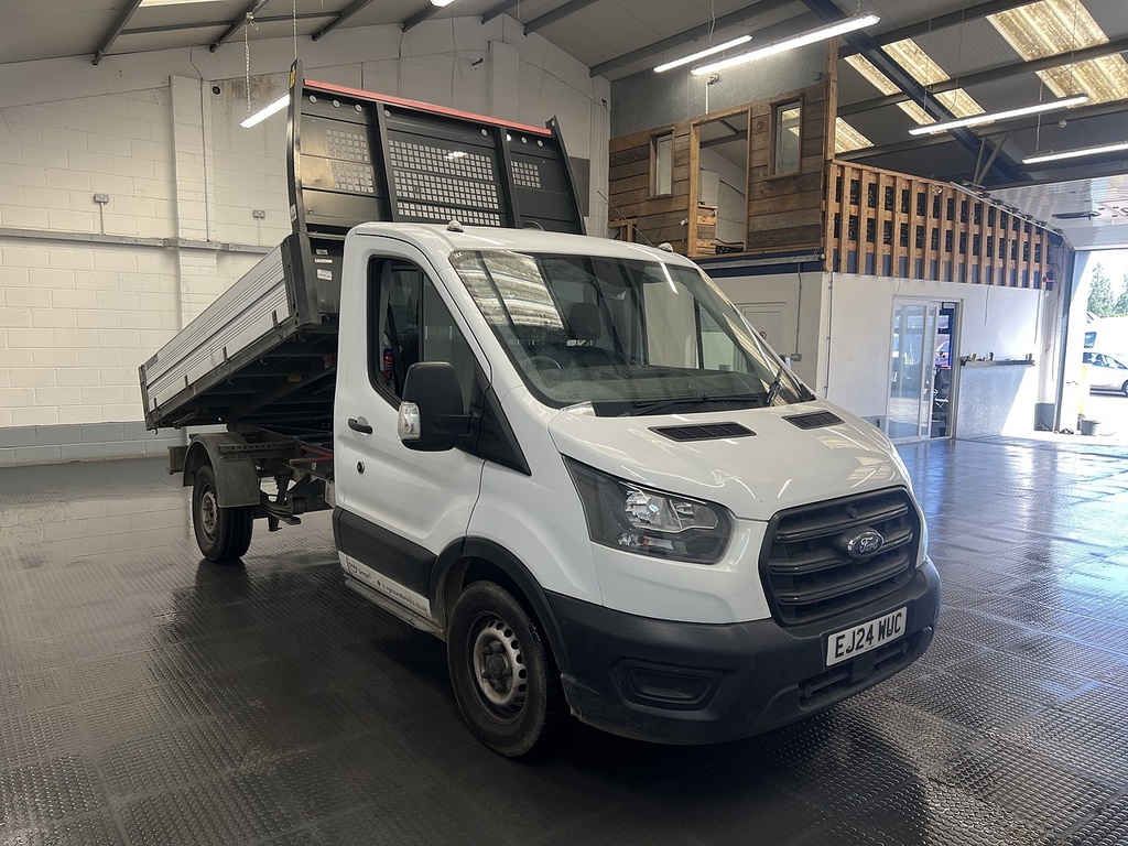 Ford Transit Custom 2.0 350 Ecoblue Leader Tipper Fw EJ24WUC White #2