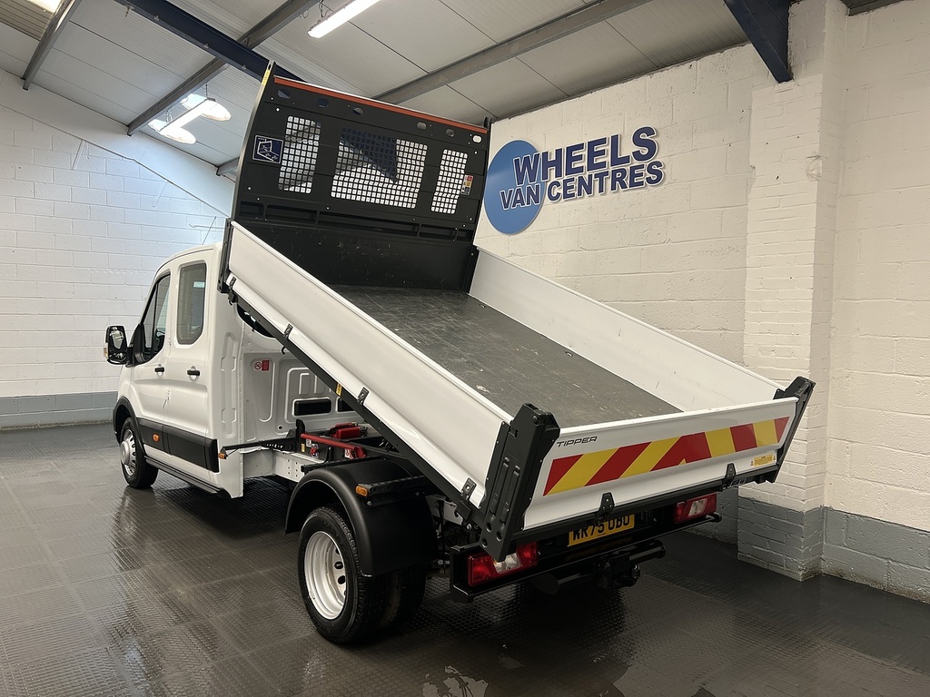 Ford Transit Custom 2.0 350 Ecoblue Leader Chassis Double Cab Dies WR75OBO White #3