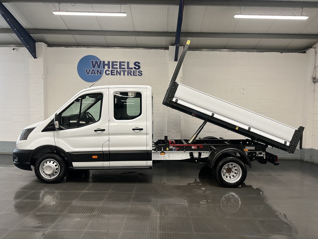 Ford Transit Custom 2.0 350 Ecoblue Leader Chassis Double Cab Dies WR75OBO White #2
