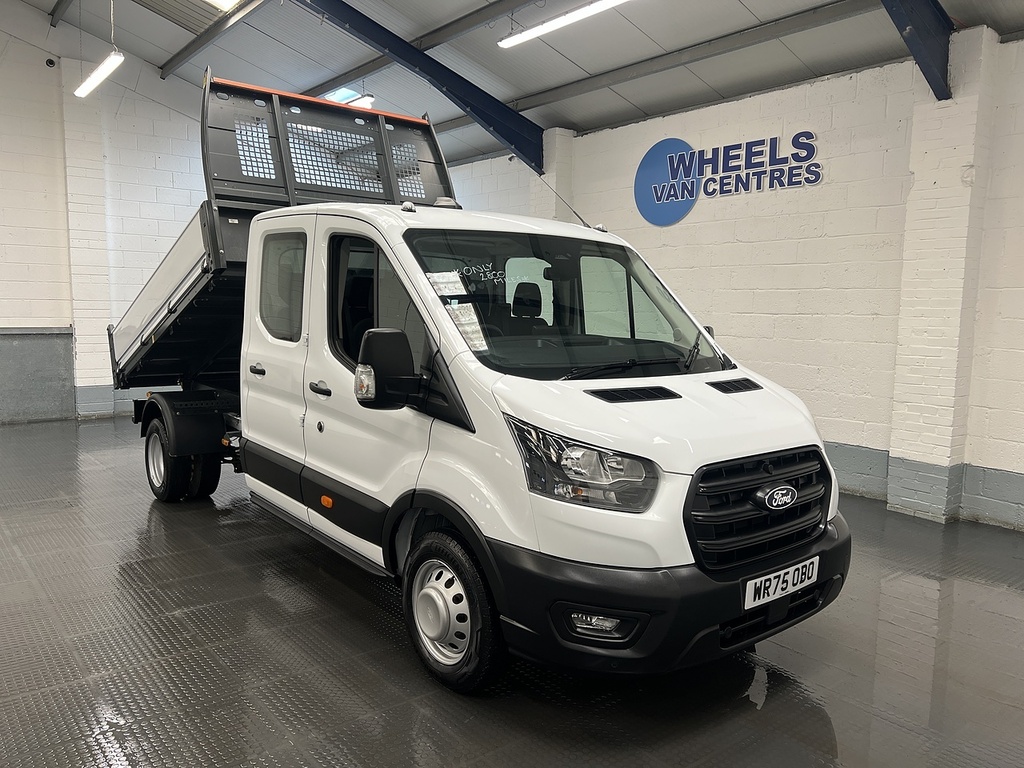 Ford Transit Custom 2.0 350 Ecoblue Leader Chassis Double Cab Dies WR75OBO White #6