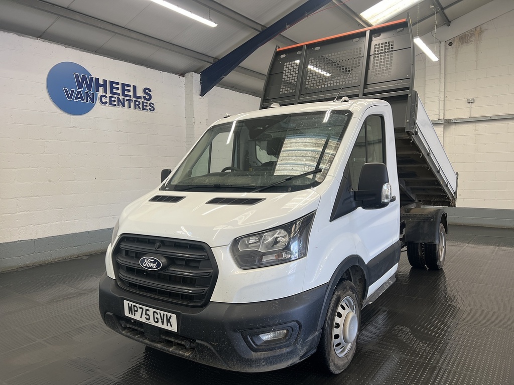 Ford Transit Custom 350 Ecoblue Leader Single Cab Trw Tipper 2.0 2 White