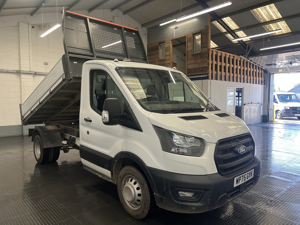 Ford Transit Custom 350 Ecoblue Leader Single Cab Trw Tipper 2.0 2 WP75GVK White #3