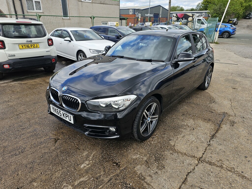 BMW 1 Series Hatchback 2.0 118D Sport 5-Door 201565 YK65KPU Black #3