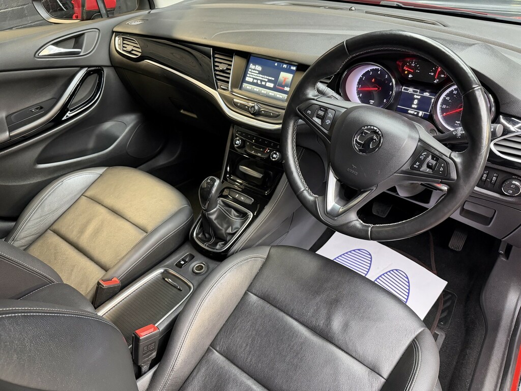 Vauxhall Astra 1.4 I Turbo Elite 2017 WA67WJU Red #5