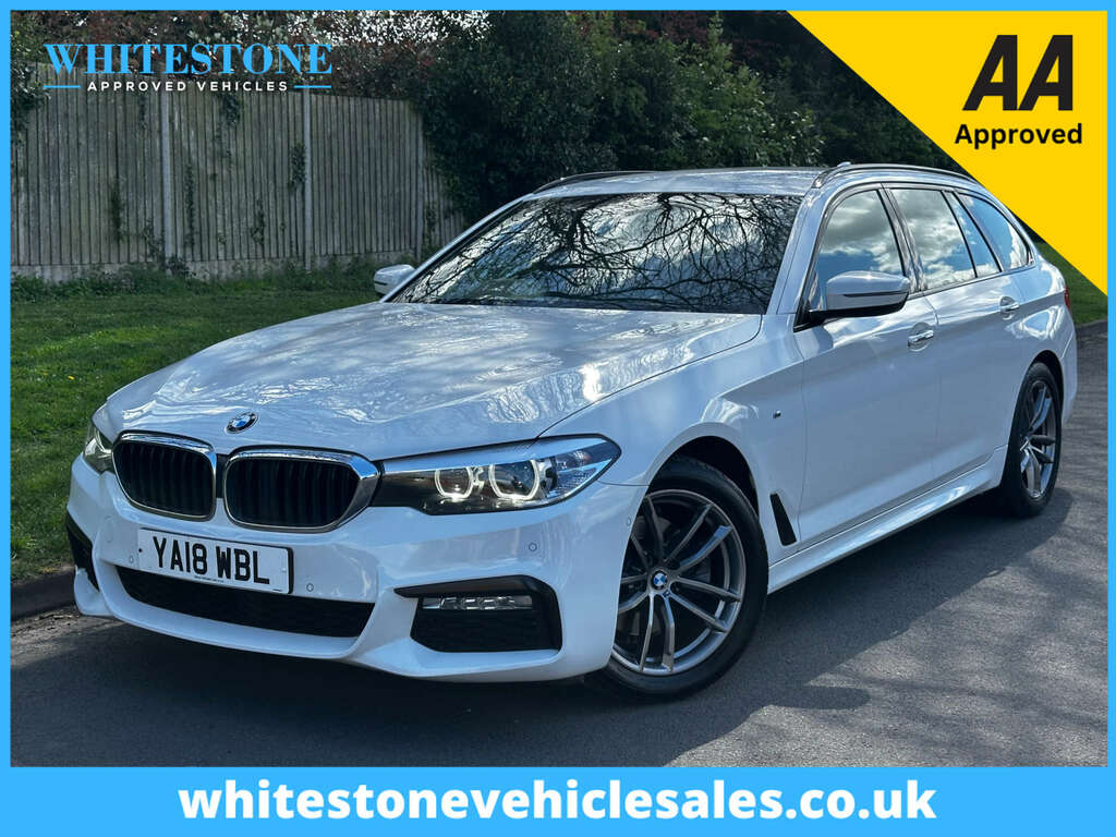 BMW 5 Series Estate 2.0 520D M Sport Touring Xd White