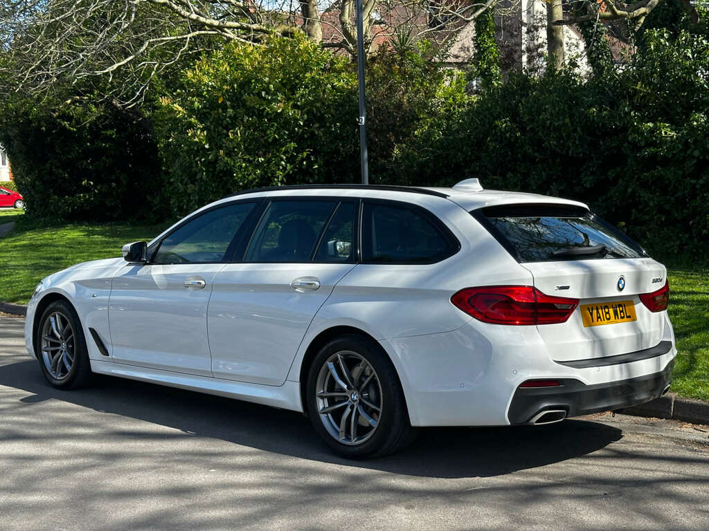BMW 5 Series Estate 2.0 520D Xdrive M Sport 4Wd 2018 YA18WBL White #5
