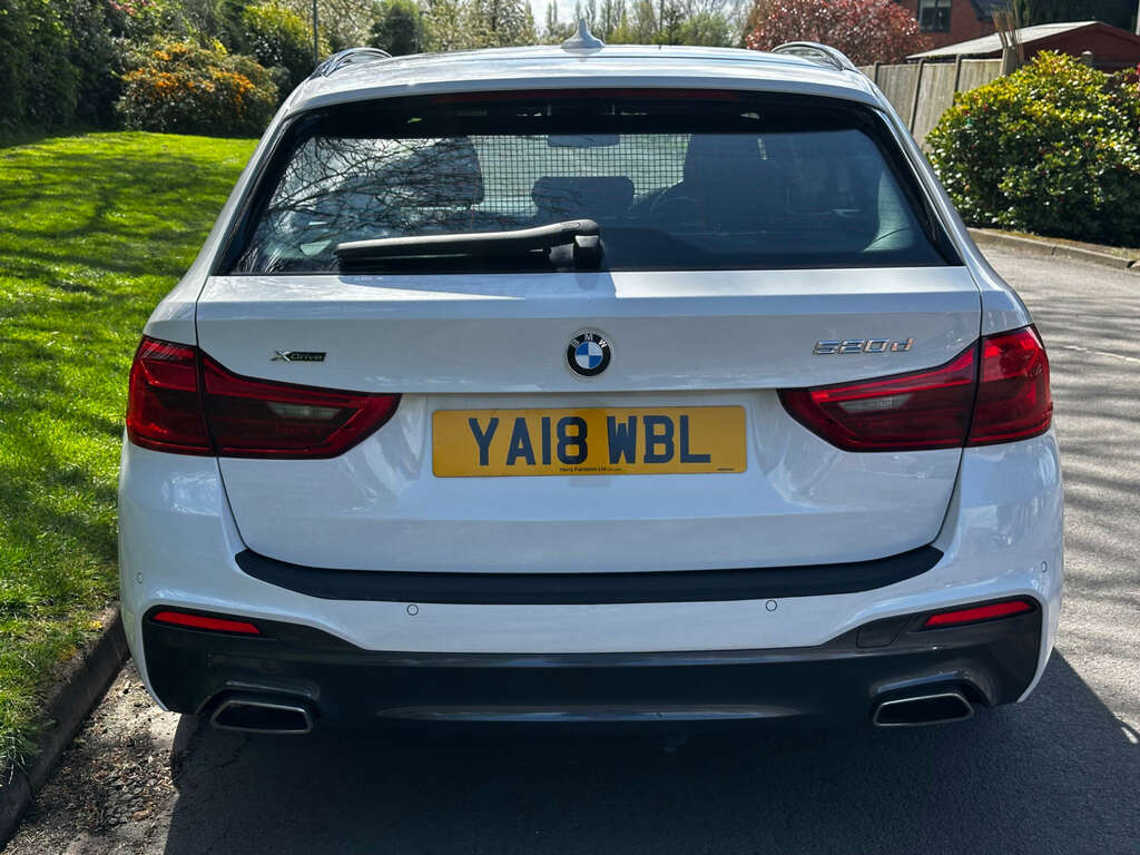 BMW 5 Series Estate 2.0 520D Xdrive M Sport 4Wd 2018 YA18WBL White #6