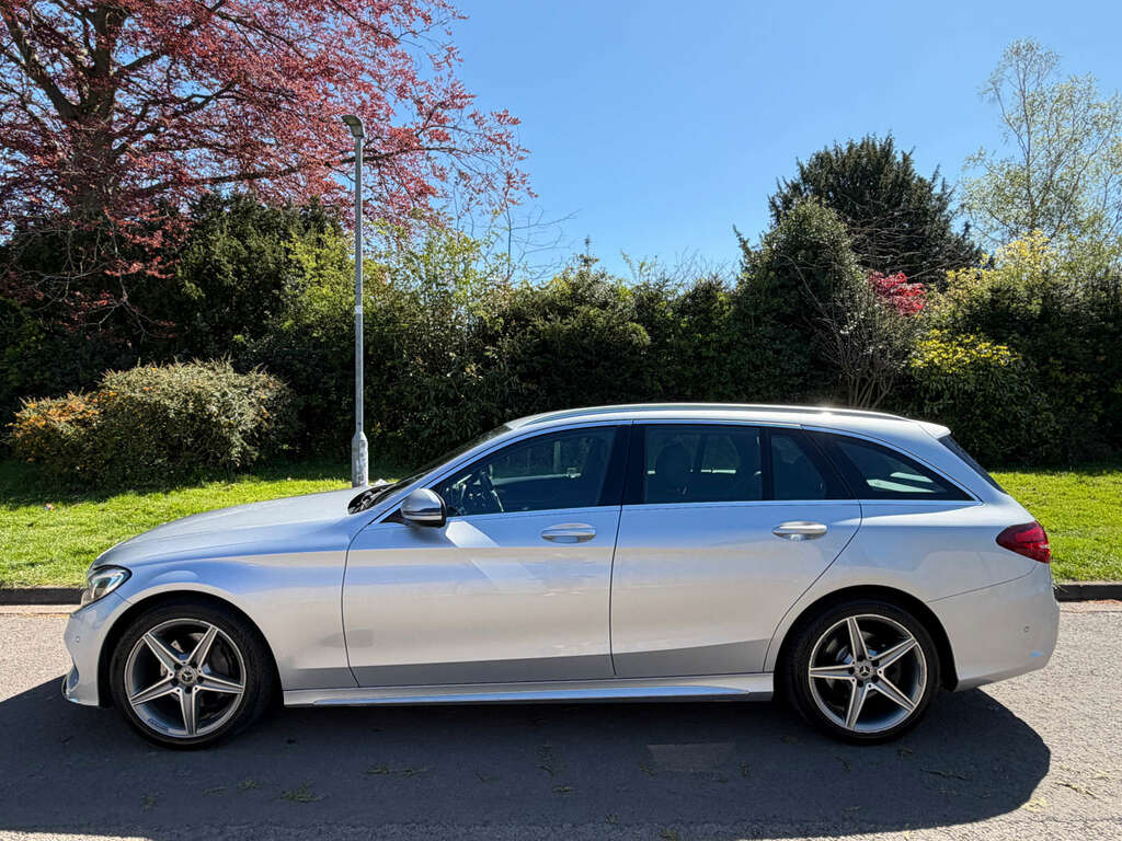 Mercedes-Benz C Class Estate 2.1 C220d Amg Line Estate G-tron BF18NJX Silver #3