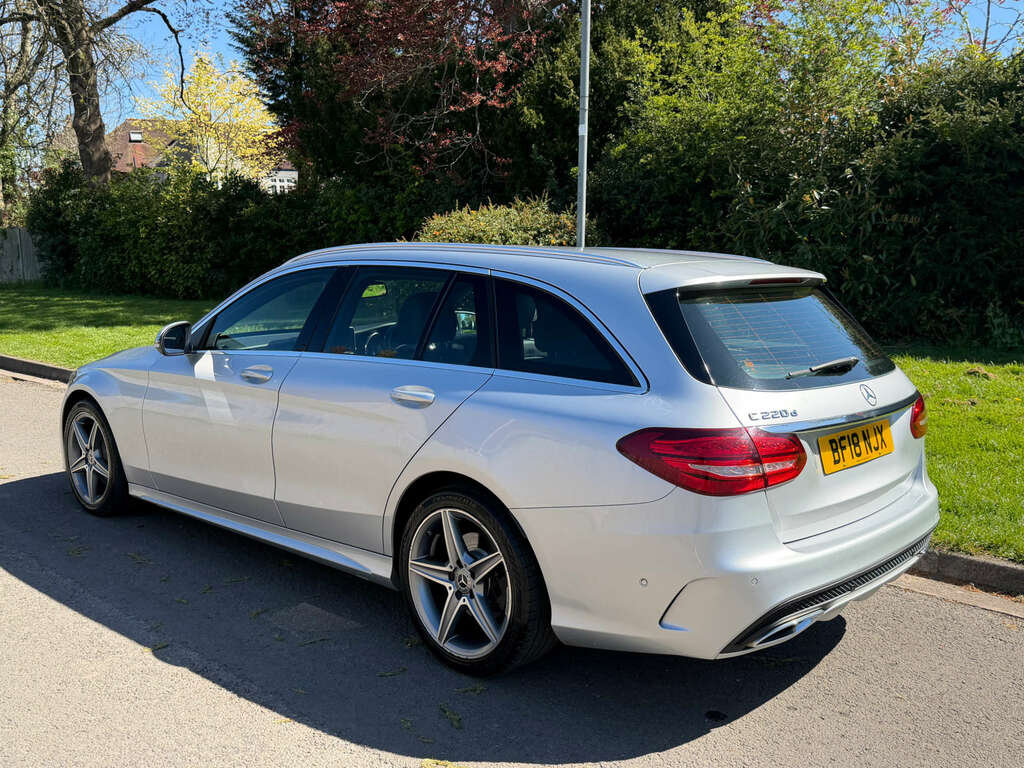 Mercedes-Benz C Class Estate 2.1 C220d Amg Line Estate G-tron BF18NJX Silver #4