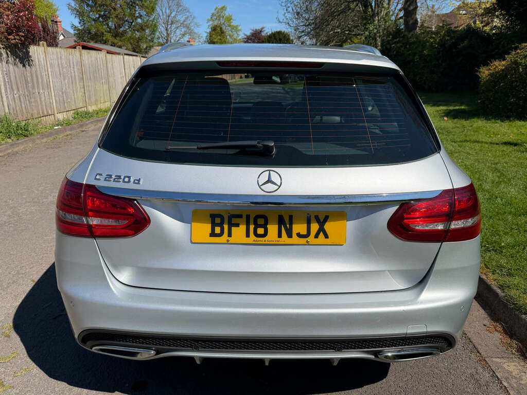Mercedes-Benz C Class Estate 2.1 C220d Amg Line Estate G-tron BF18NJX Silver #5