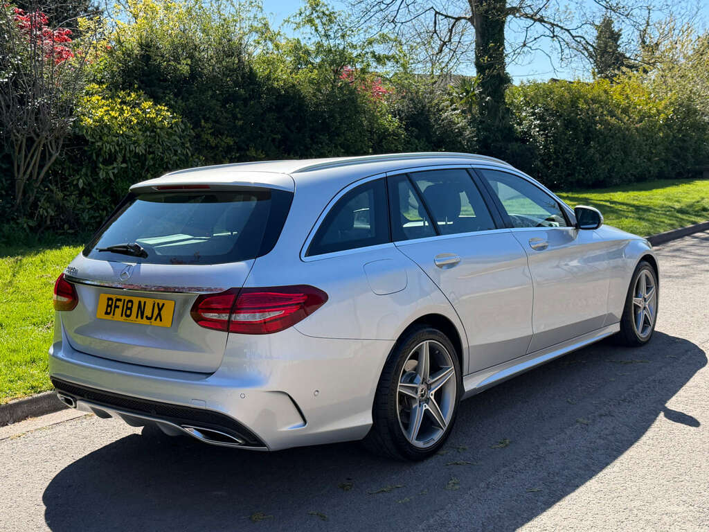 Mercedes-Benz C Class Estate 2.1 C220d Amg Line Estate G-tron BF18NJX Silver #6