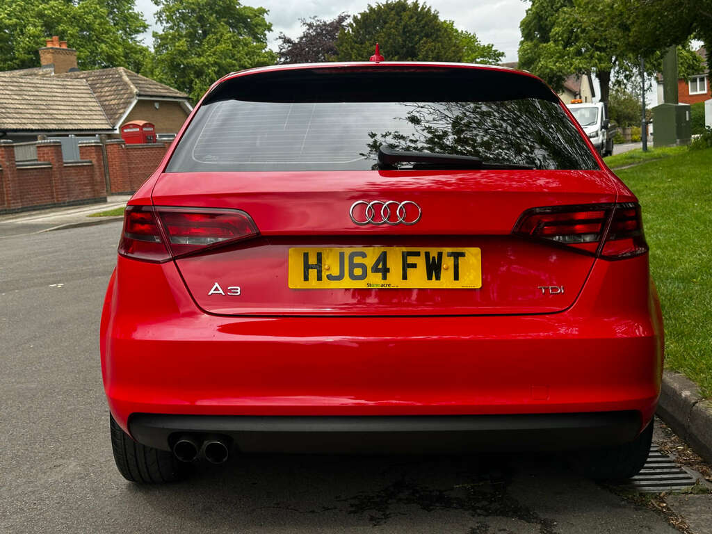 Audi A3 Hatchback 2.0 Tdi Sport Sportback Manua HJ64FWT Red #6