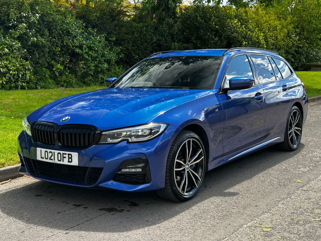 BMW 3 Series Estate 2.0 330E M Sport 2021 LO21OFB Blue #3
