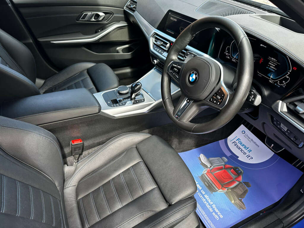 BMW 3 Series Estate 2.0 330E M Sport 2021 LO21OFB Blue #2