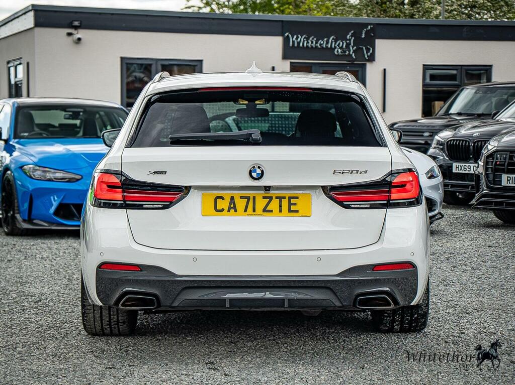 BMW 5 Series Estate 2.0 520D Mht M Sport Touring Steptronic Xdr CA71ZTE White #5