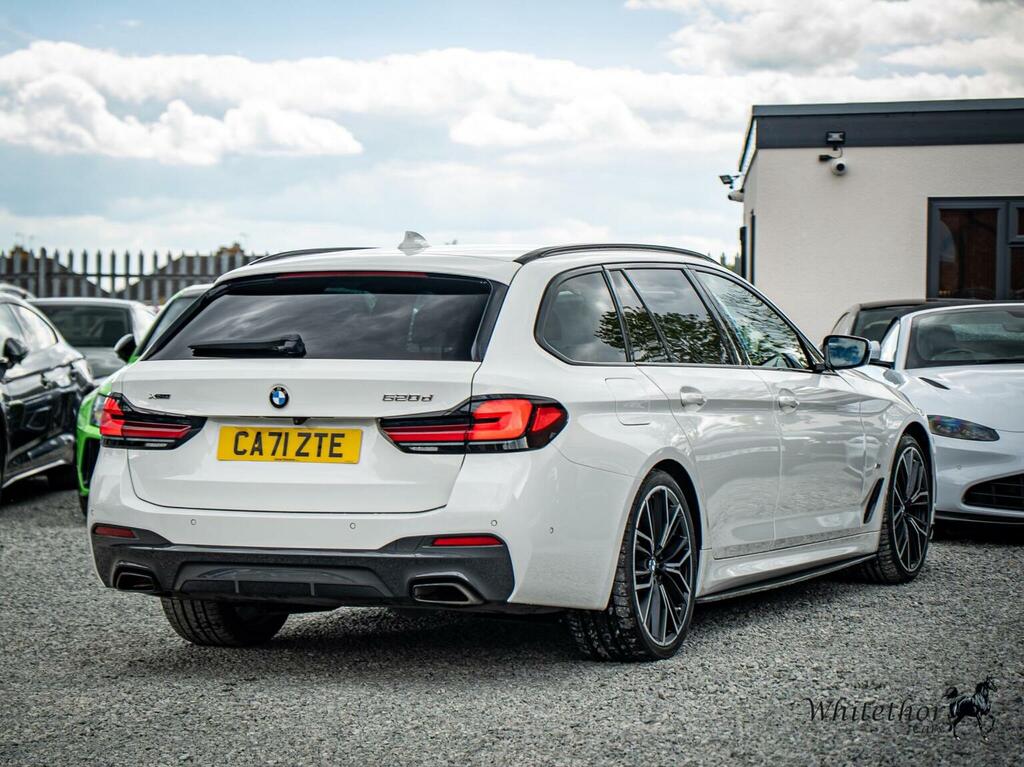 BMW 5 Series Estate 2.0 520D Mht M Sport Touring Steptronic Xdr CA71ZTE White #6