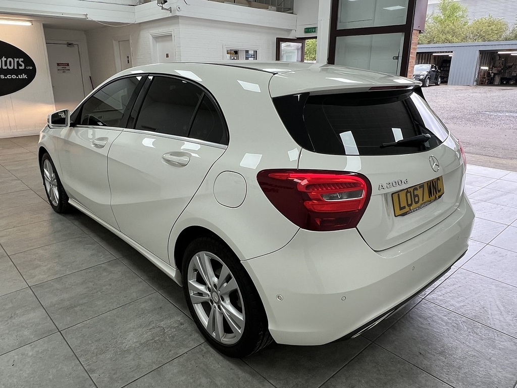 Mercedes-Benz A Class A200d Sport LO67WNC White #5